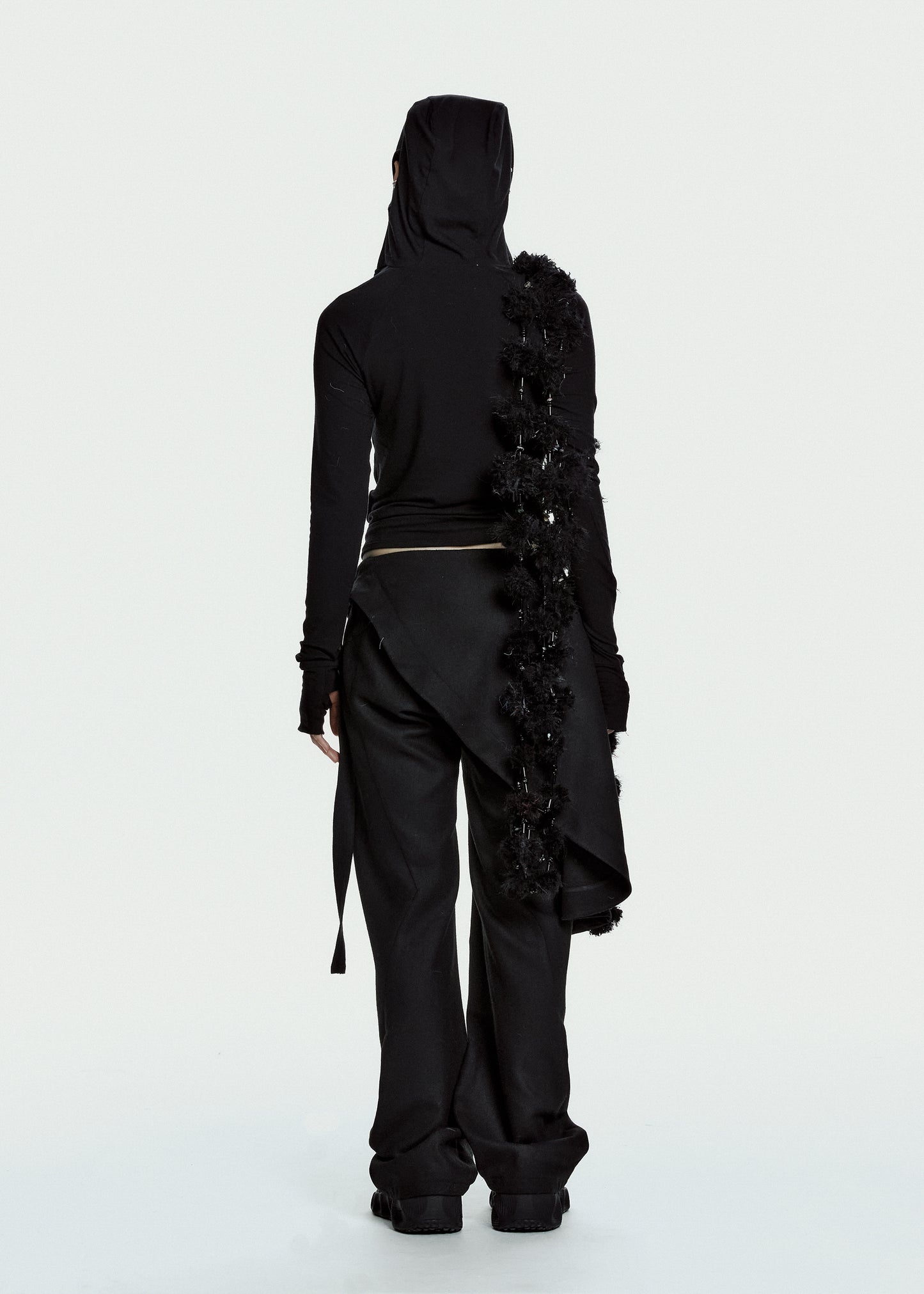 Hooded Shirring Top
