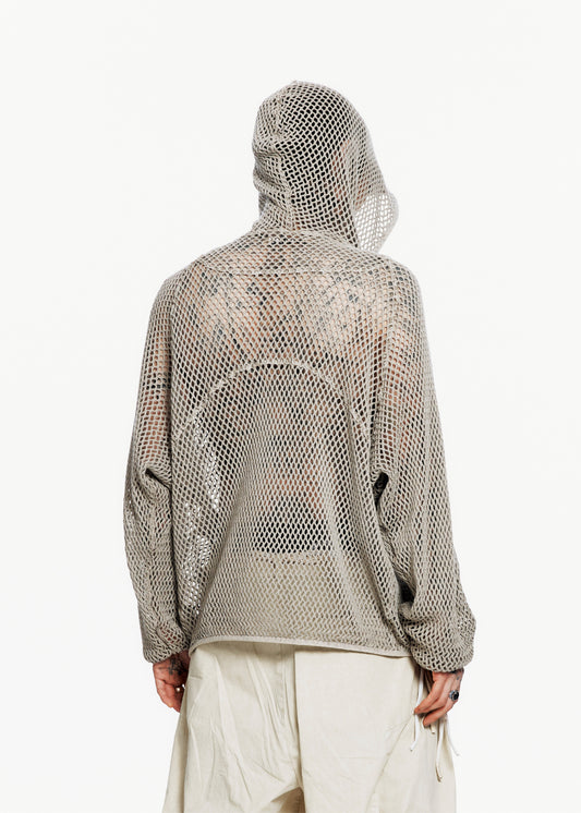 Washed Mesh Hoodie
