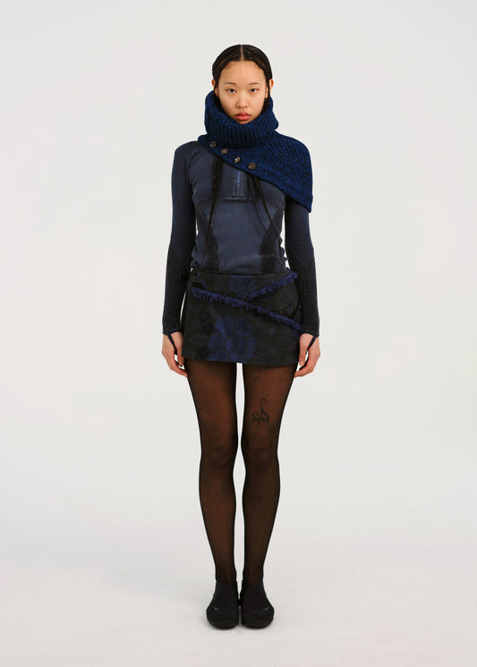 Cinched Pocket Skirt w/ Leather Belt