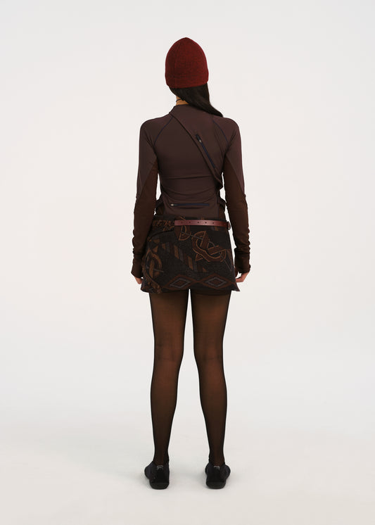 Cinched Pocket Skirt w/ Leather Belt