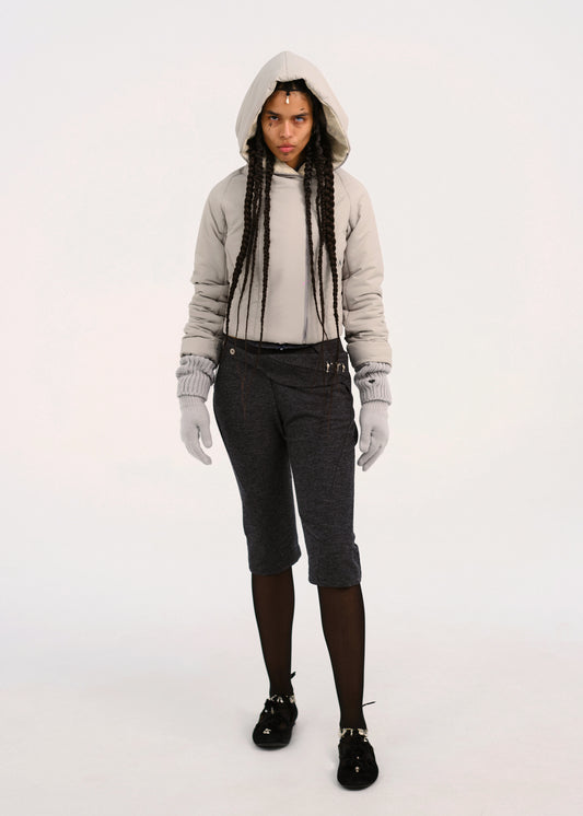 Padded Crop Jacket w/ Gloves