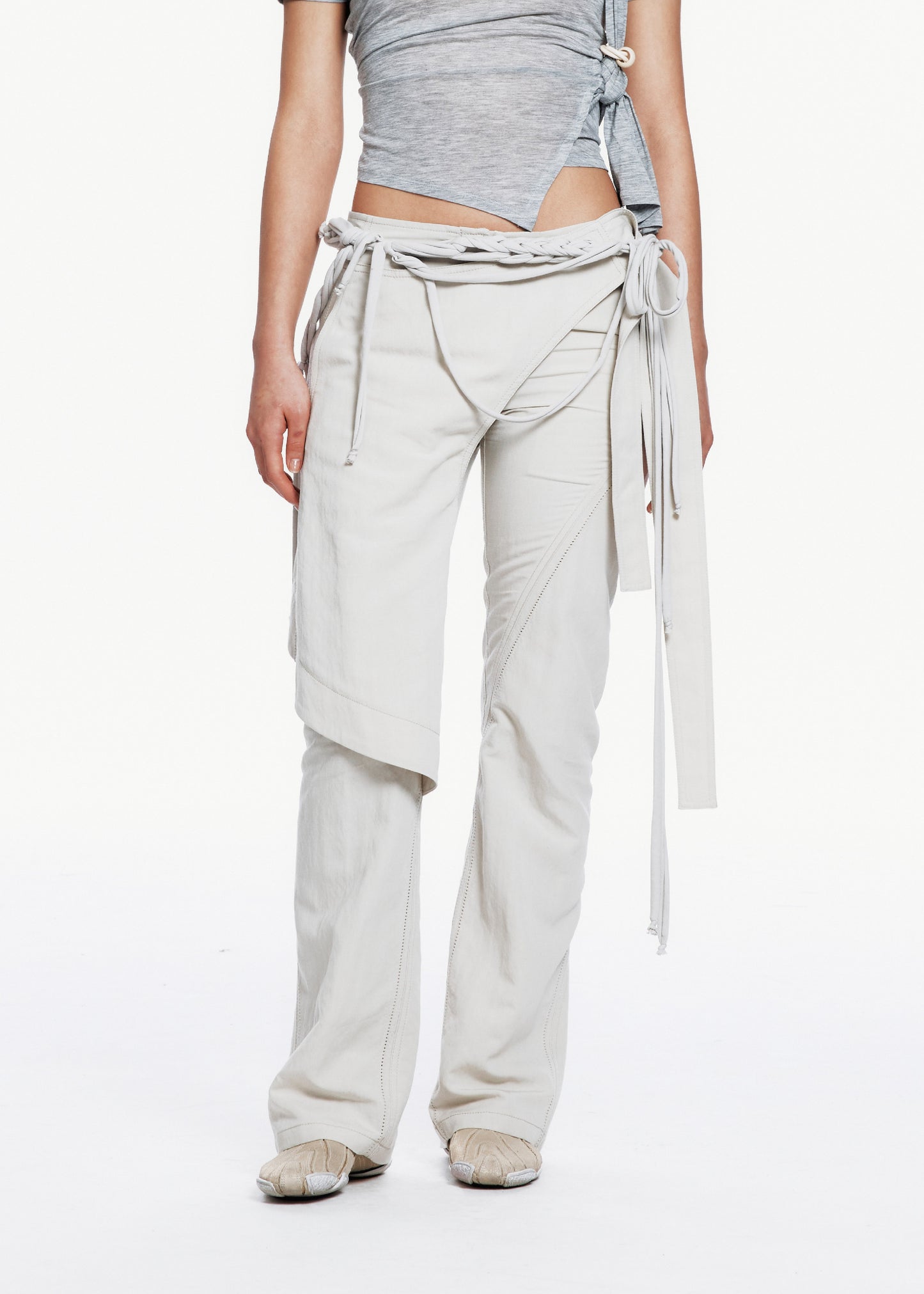 Wrap Pants w/ Macrame Belt