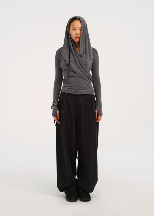 Wide Wool Pants