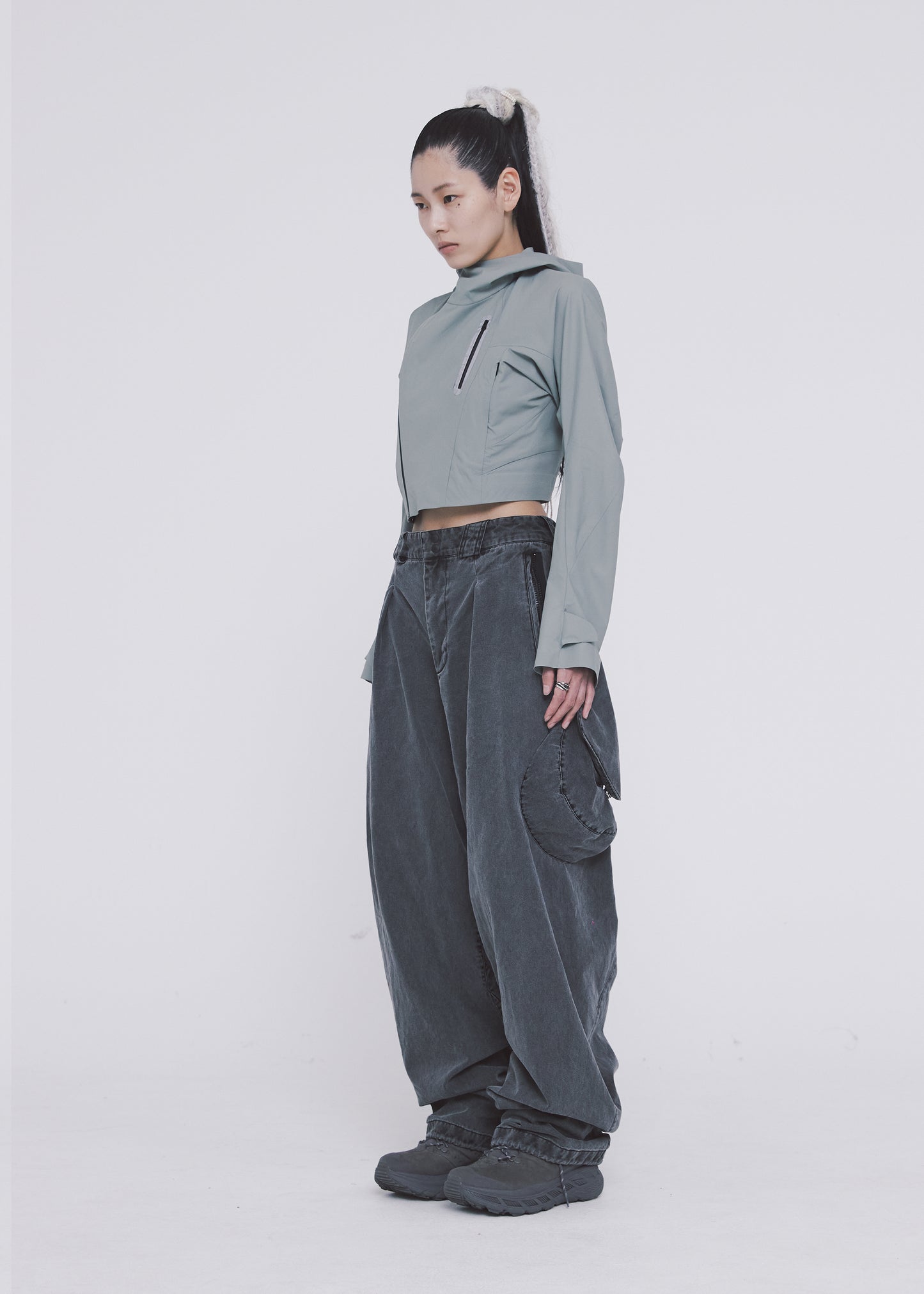 Cropped Shell Jacket
