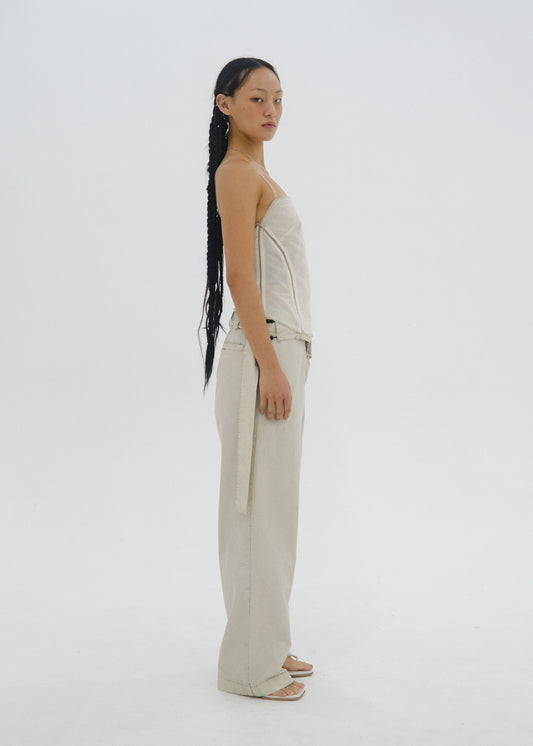 Cotton Pants w/ Waist Bag