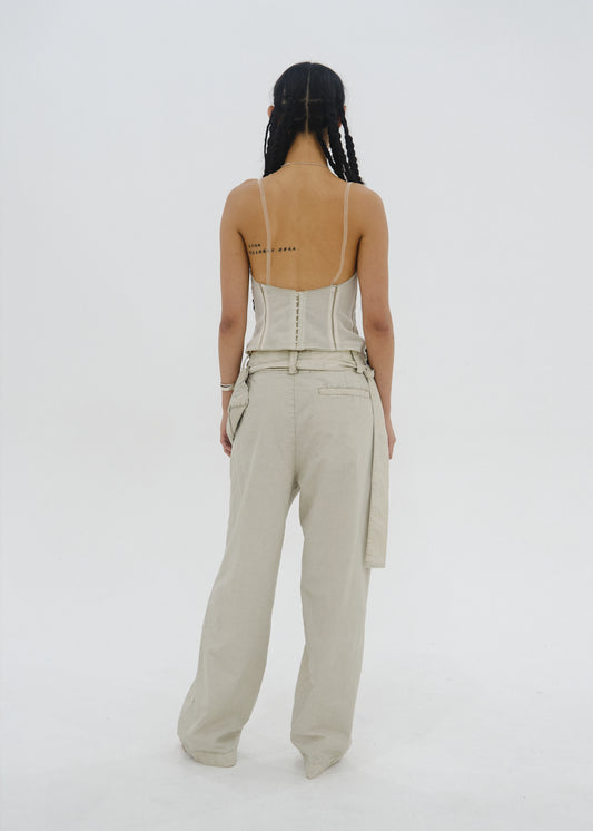Cotton Pants w/ Waist Bag