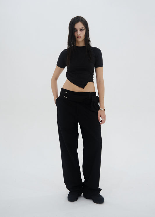 Cotton Pants w/ Waist Bag