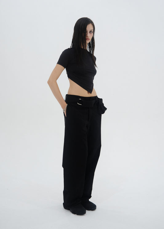 Cotton Pants w/ Waist Bag