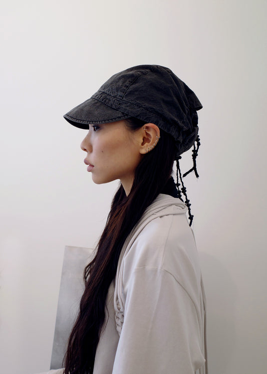 Washed Shirring Cap