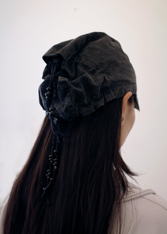 Washed Shirring Cap