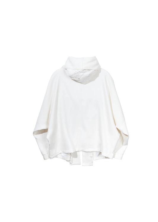 Hooded Jacket w/ Graphic Muffler