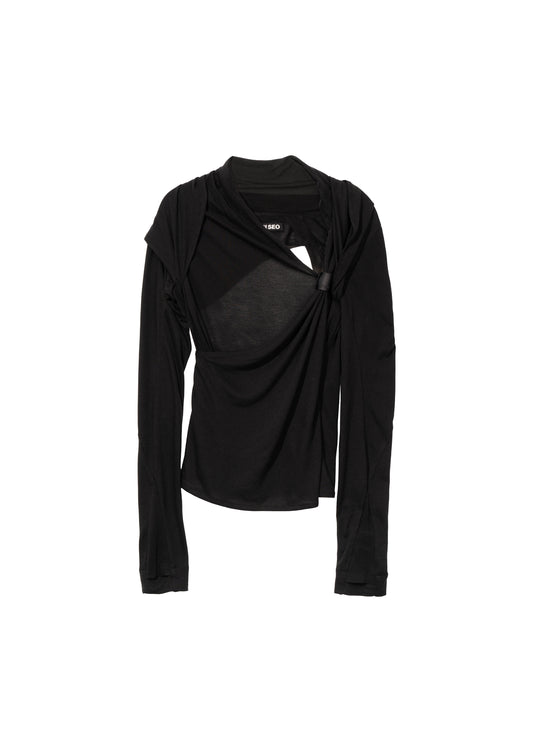 Tied Long Sleeve Top