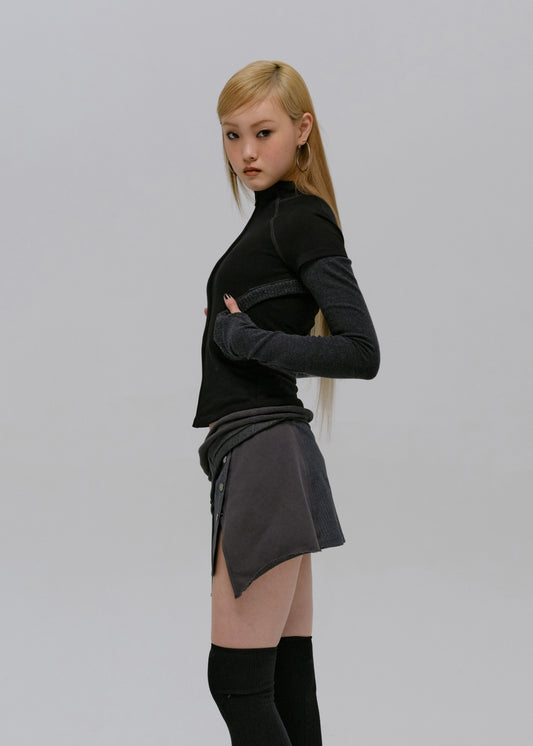 Layered Zip Top