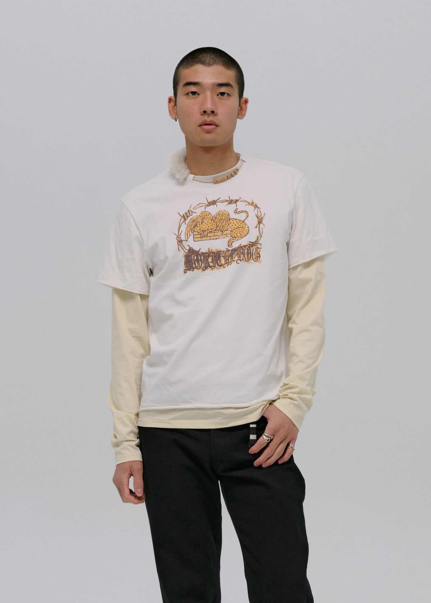 Graphic T-Shirt w/ Necklace