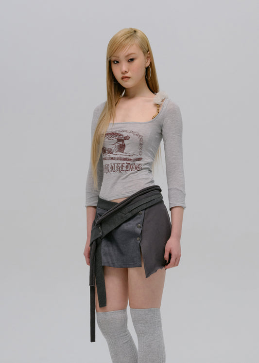 Fur Strap Top