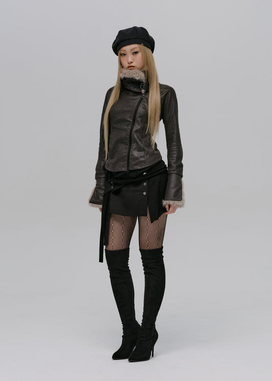 Wrap Mini Skirt