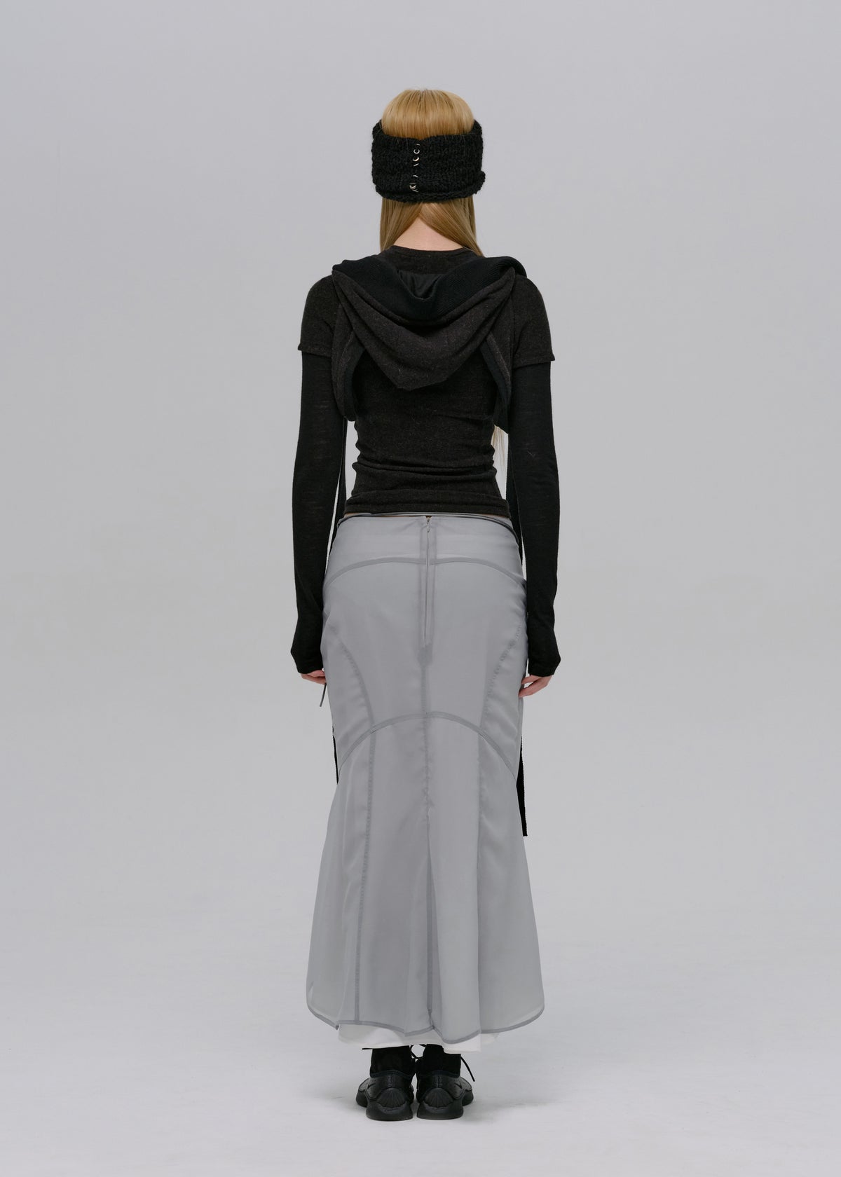 Layered T-Shirt w/ Harness Hoodie