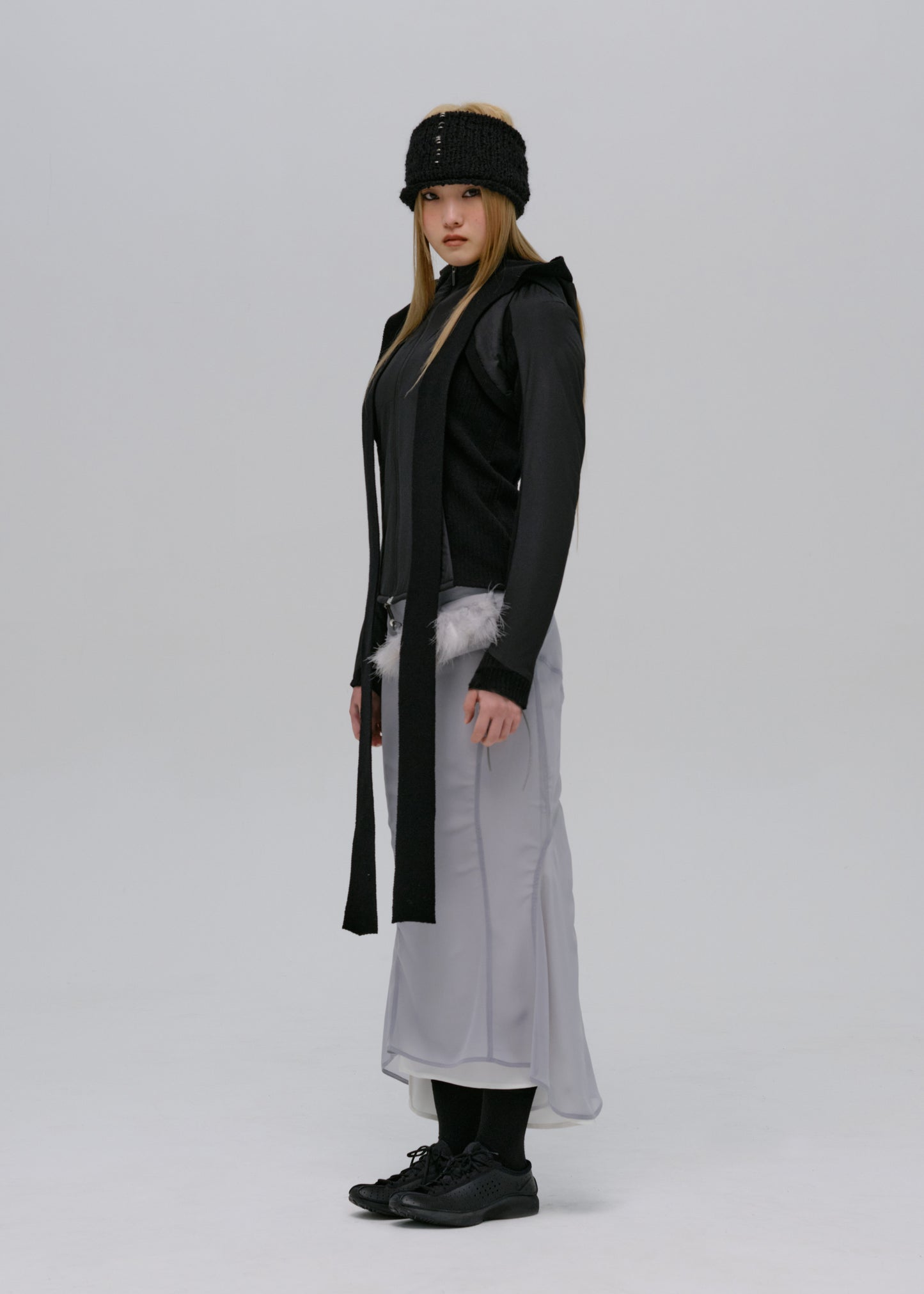 Paneled Jacket w/ Harness Hoodie