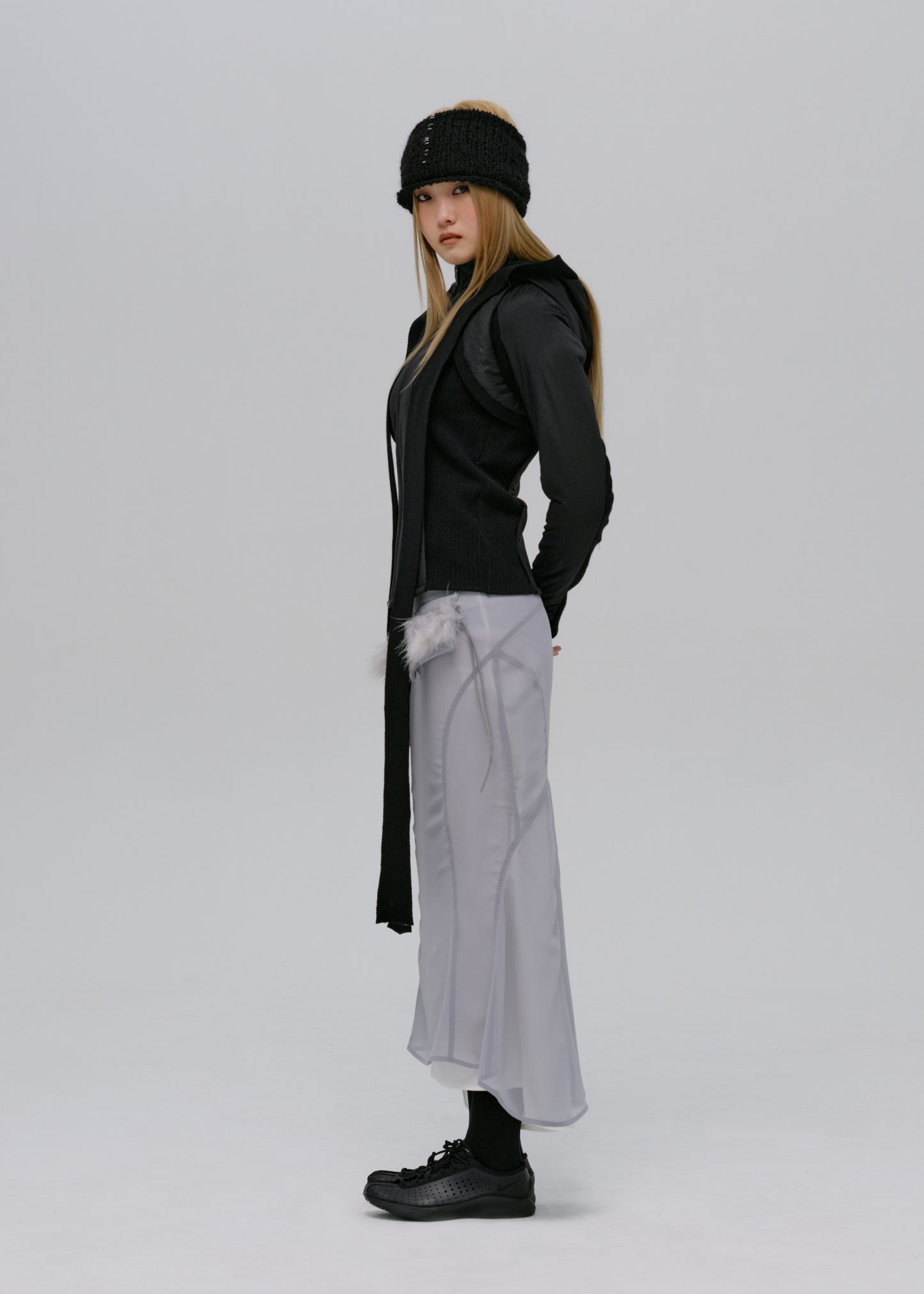 Paneled Jacket w/ Harness Hoodie
