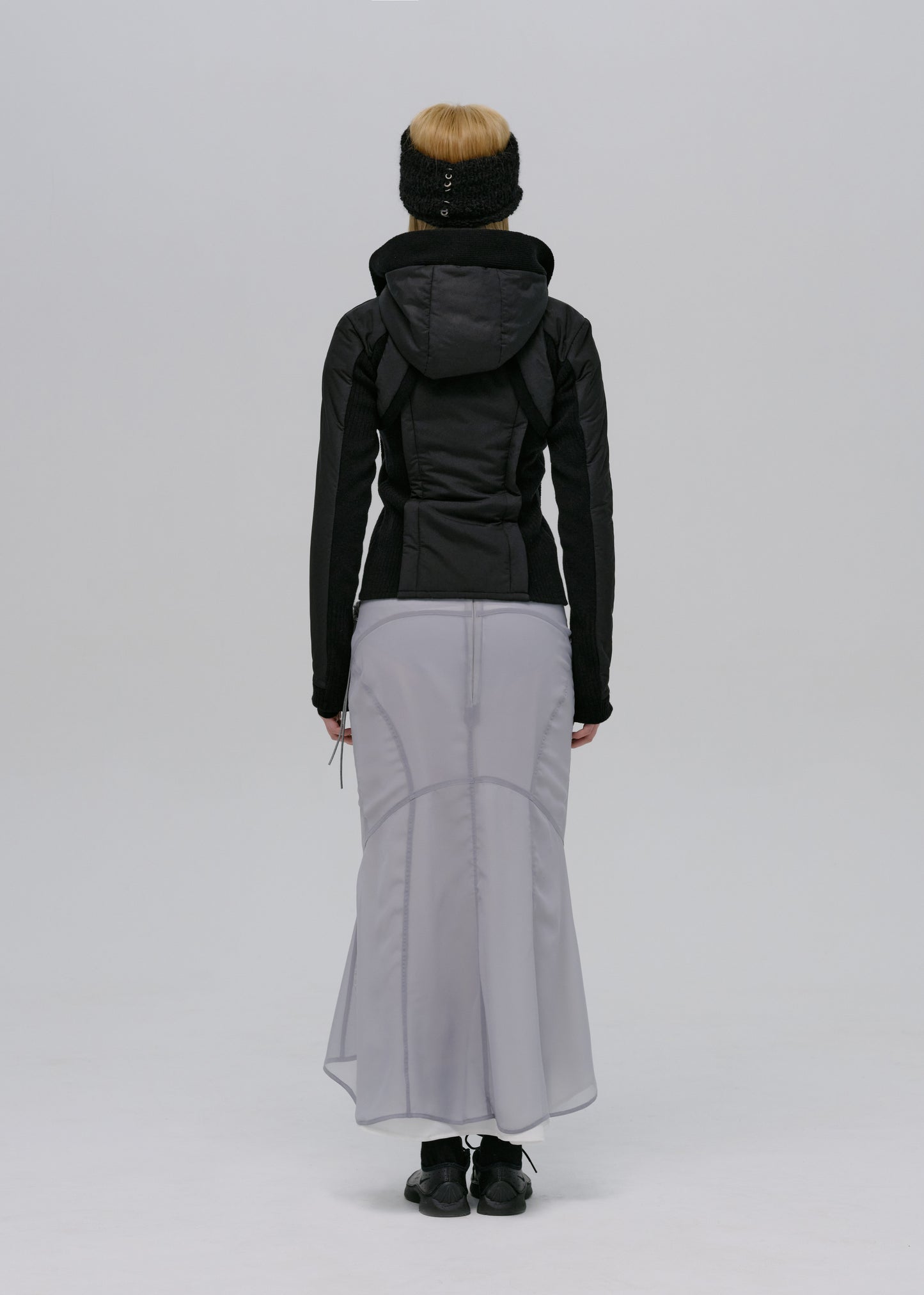 Paneled Jacket w/ Harness Hoodie