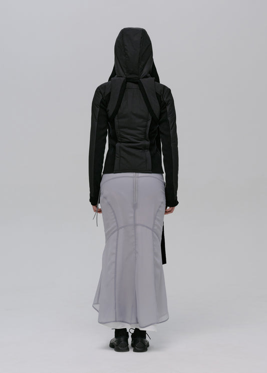 Paneled Jacket w/ Harness Hoodie