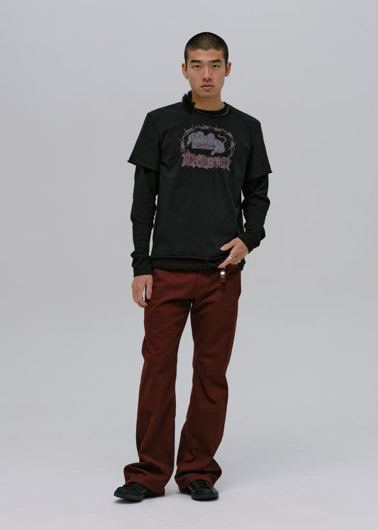 Graphic T-Shirt w/ Necklace