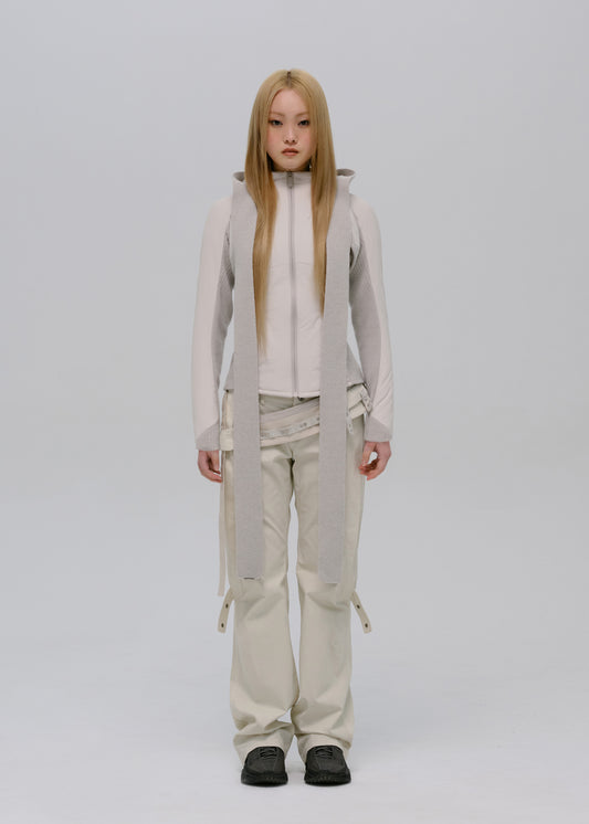 Paneled Jacket w/ Harness Hoodie