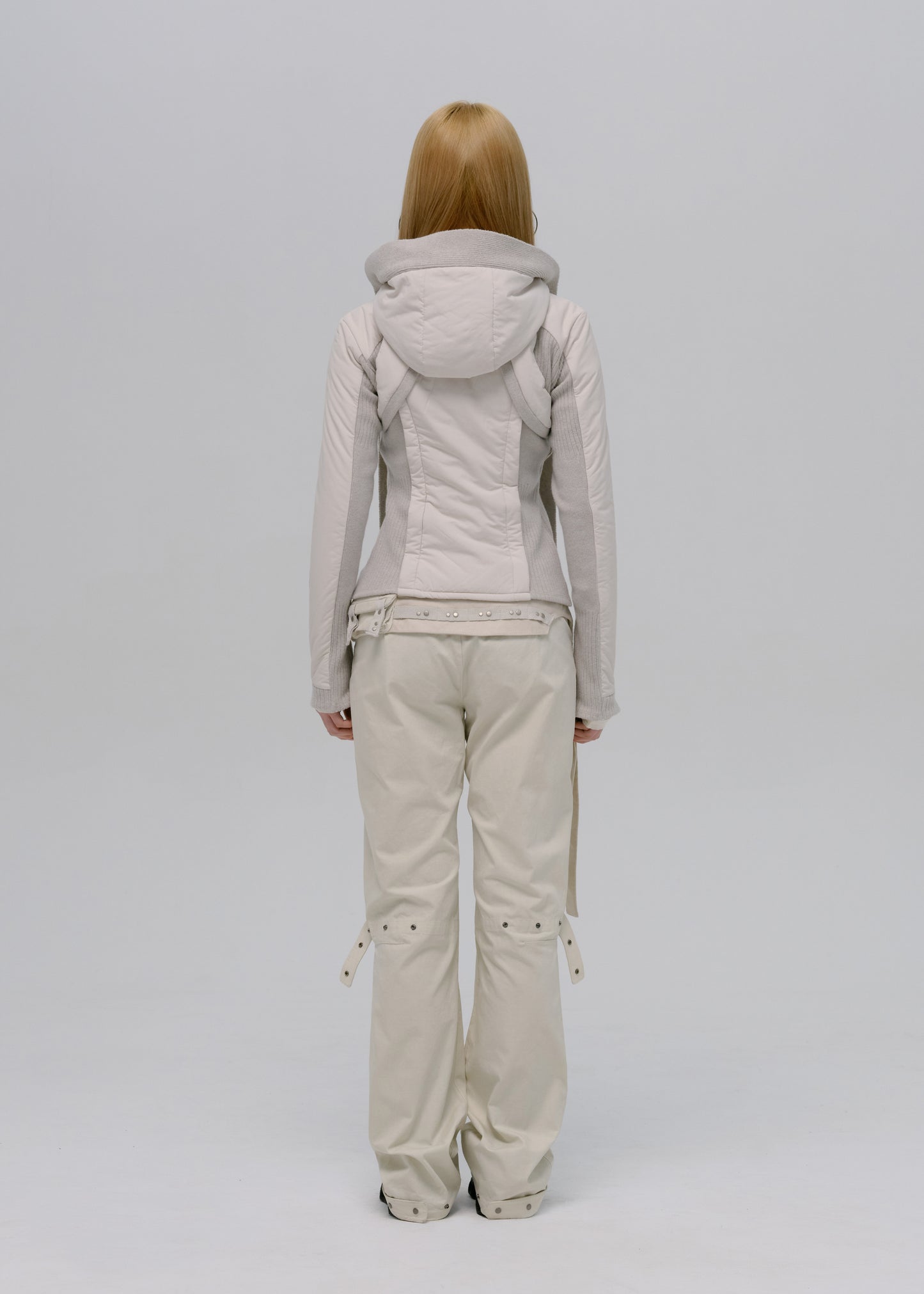 Paneled Jacket w/ Harness Hoodie