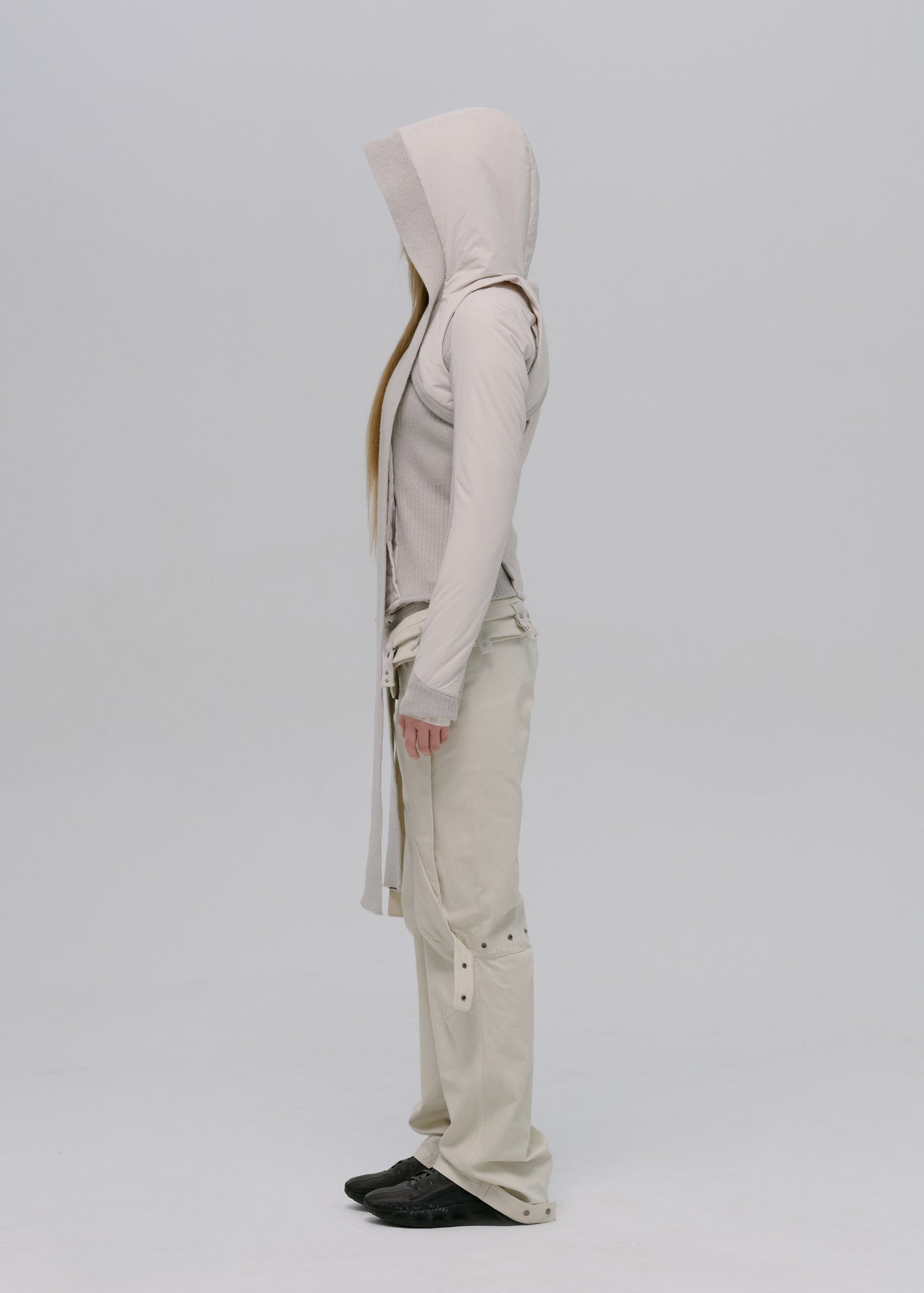 Paneled Jacket w/ Harness Hoodie