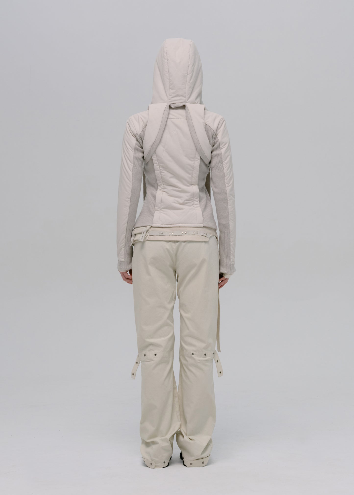 Paneled Jacket w/ Harness Hoodie