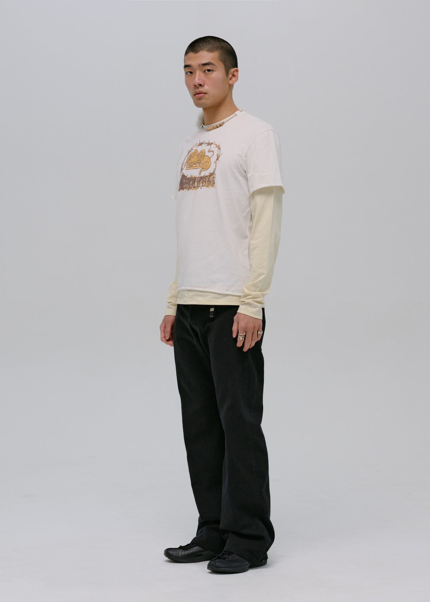 Graphic T-Shirt w/ Necklace