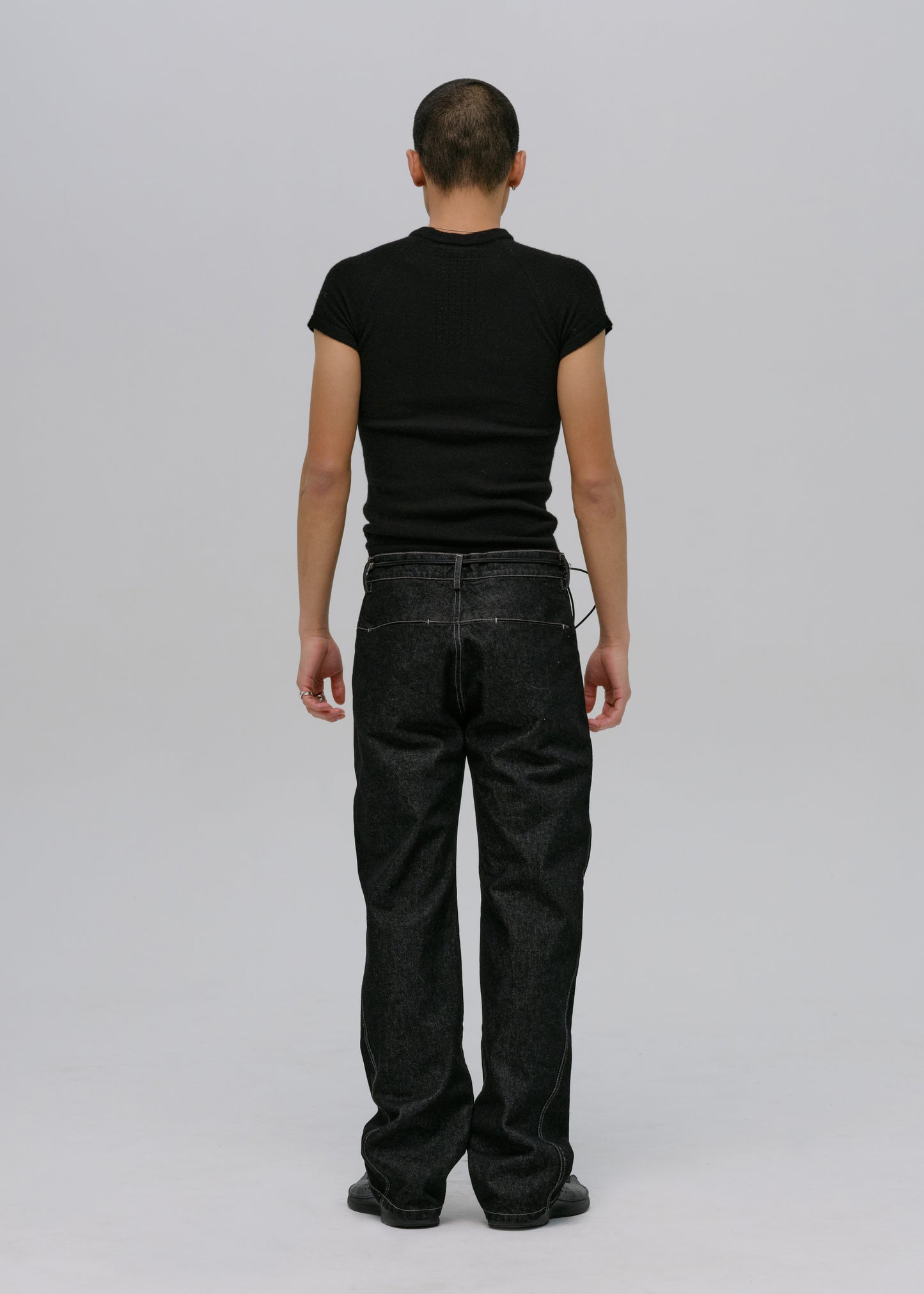 Denim Pants w/ String Belt