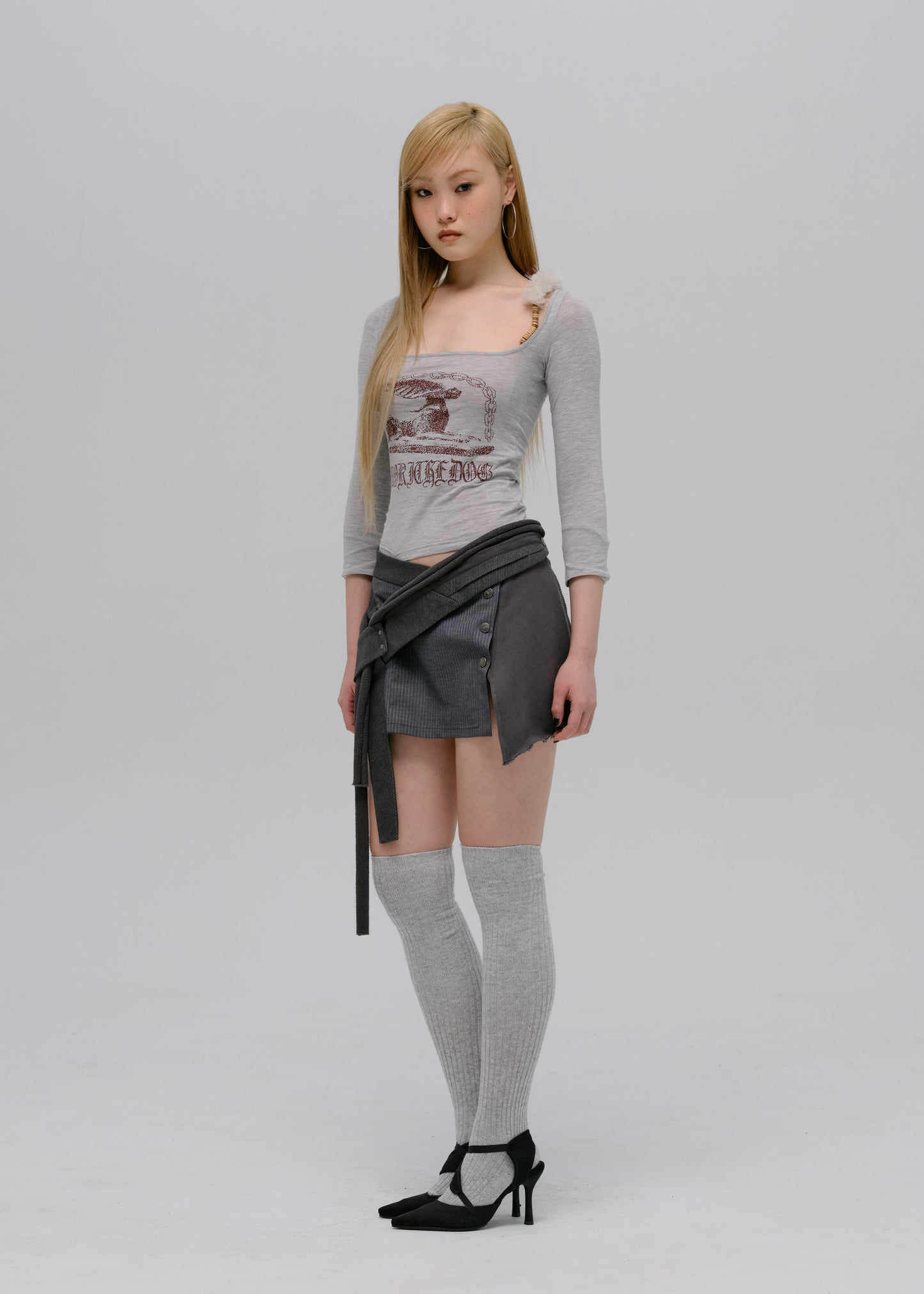 Wrap Mini Skirt