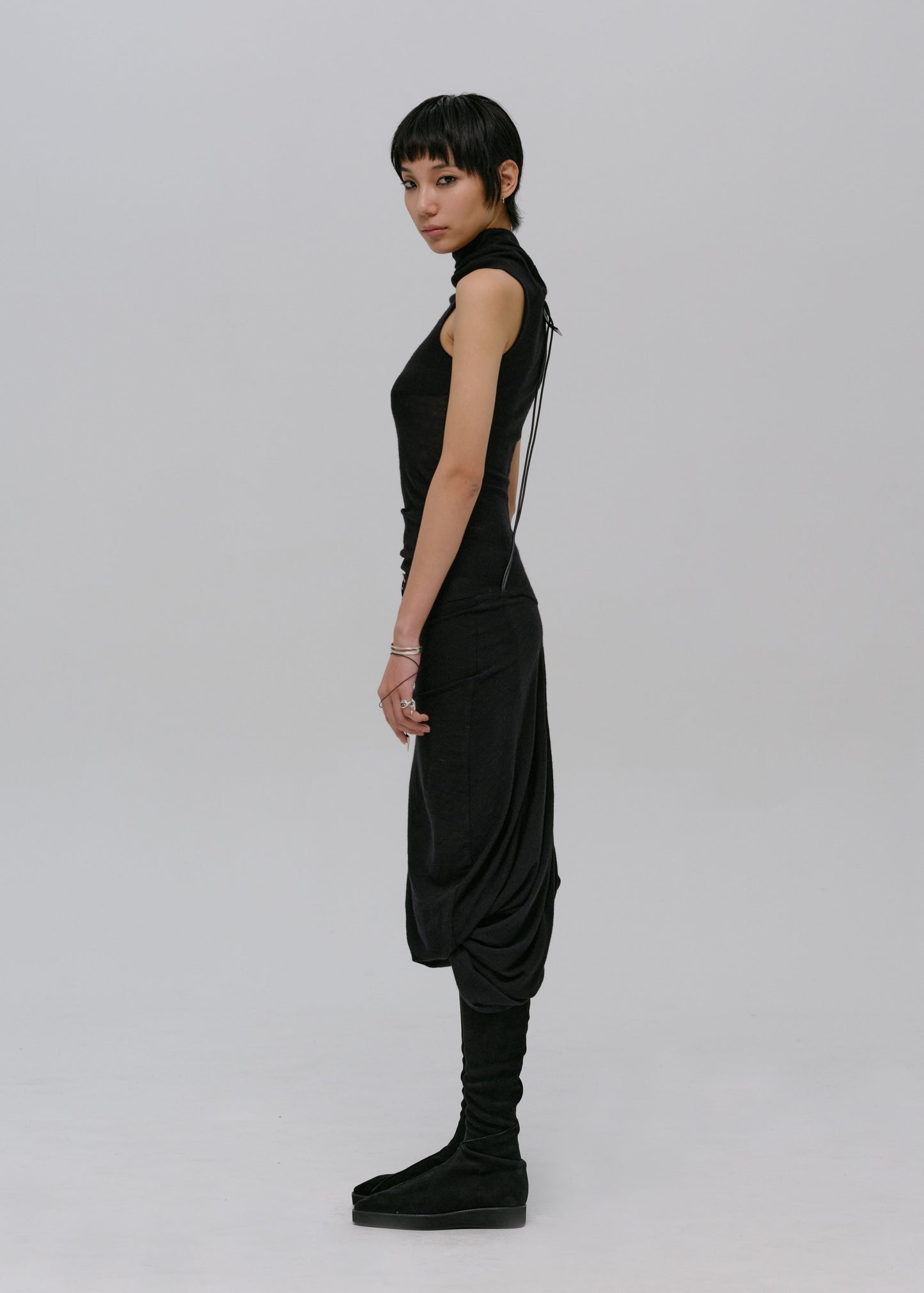 Leather Strap Dress