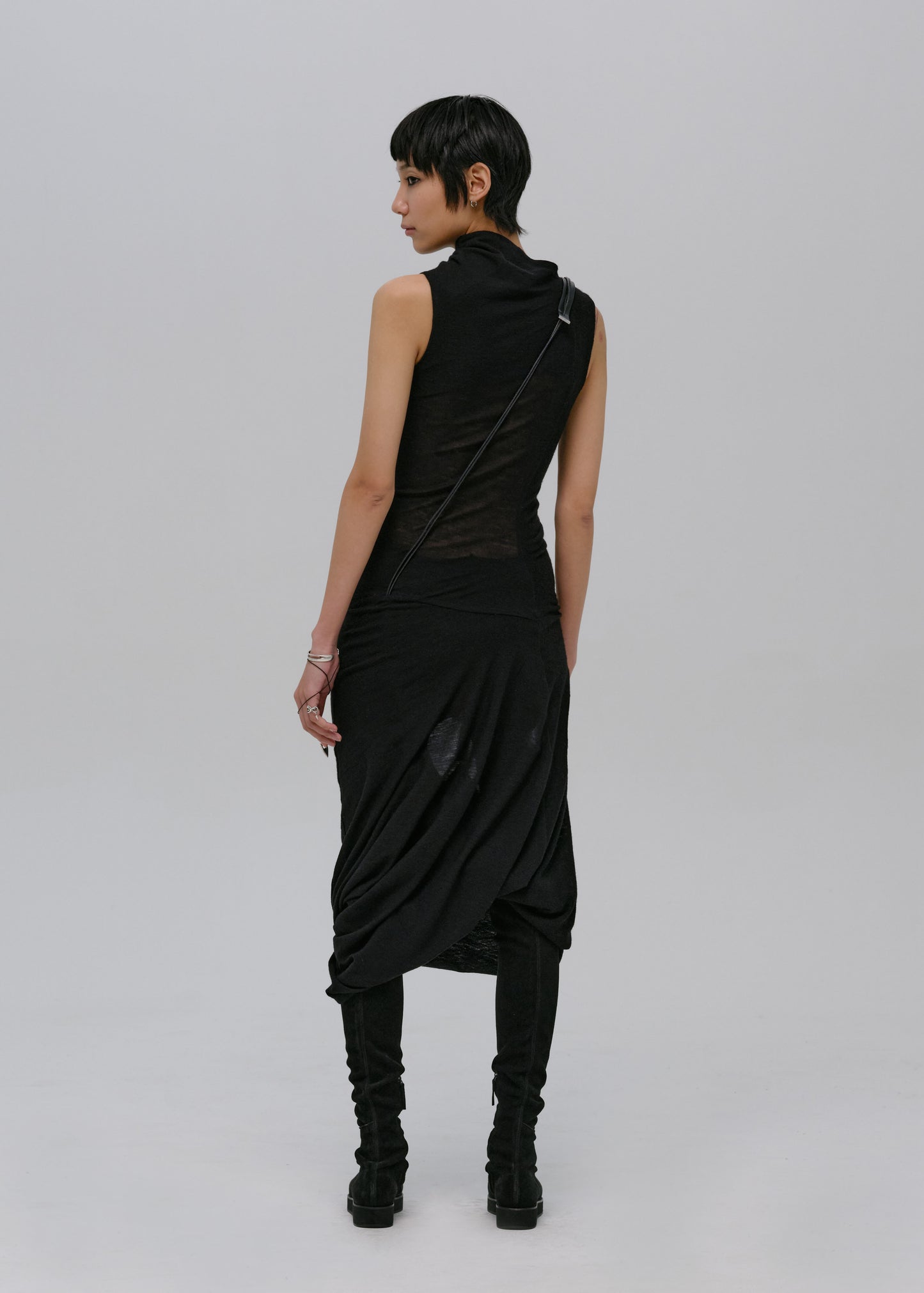 Leather Strap Dress