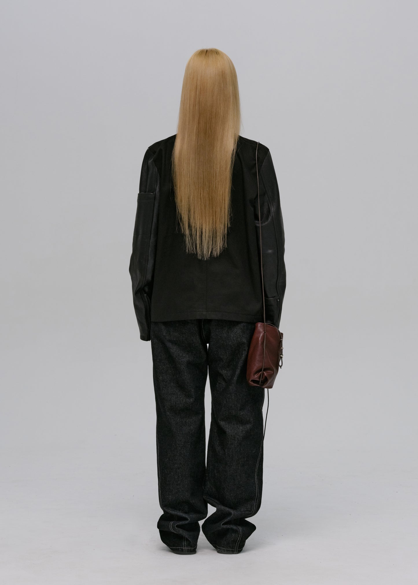 Denim Pants w/ String Belt