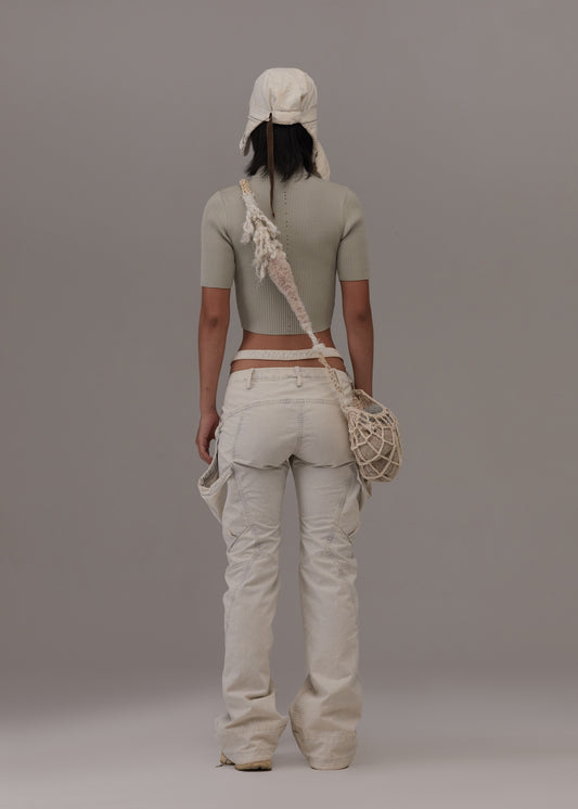 Low-Rise Pocket Pants