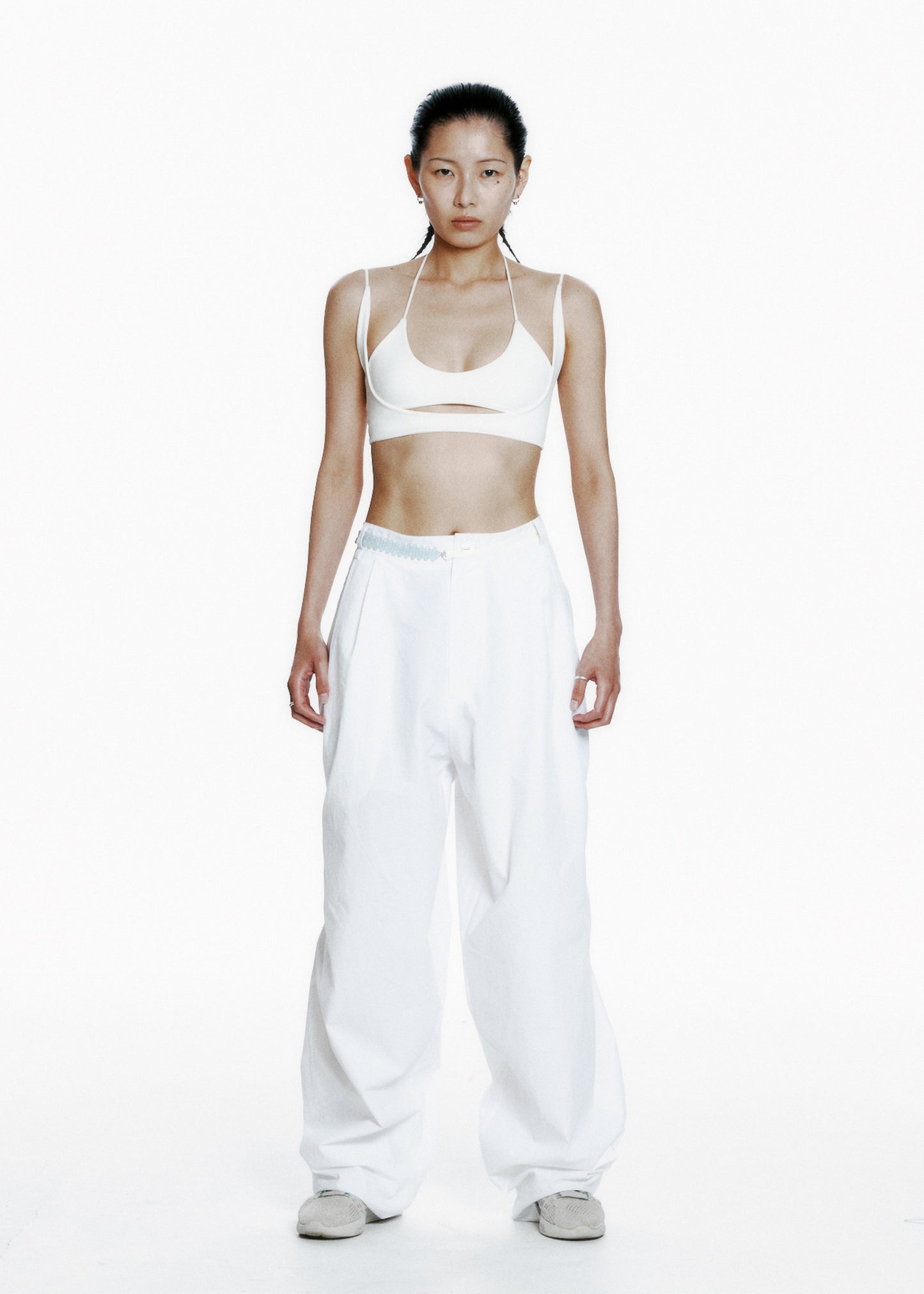 Wide Pants w/ Beaded Belt