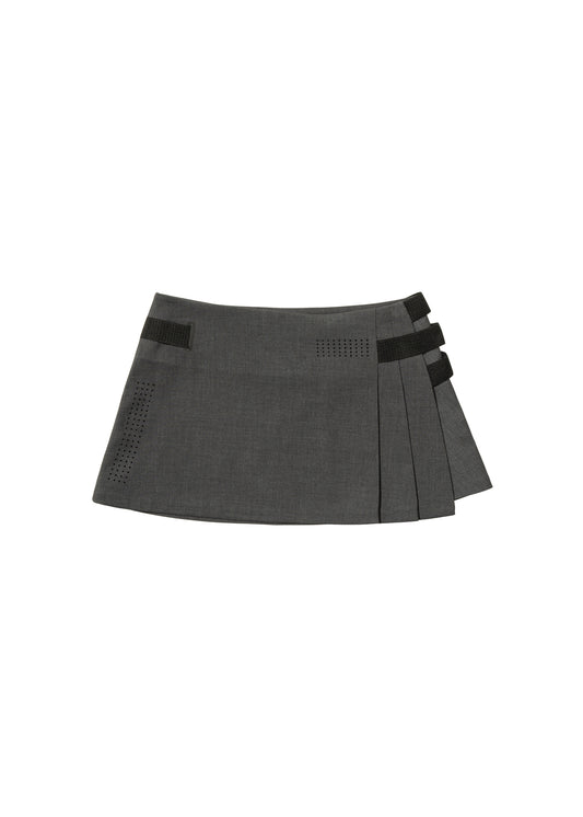 Pleated Wrap Skirt
