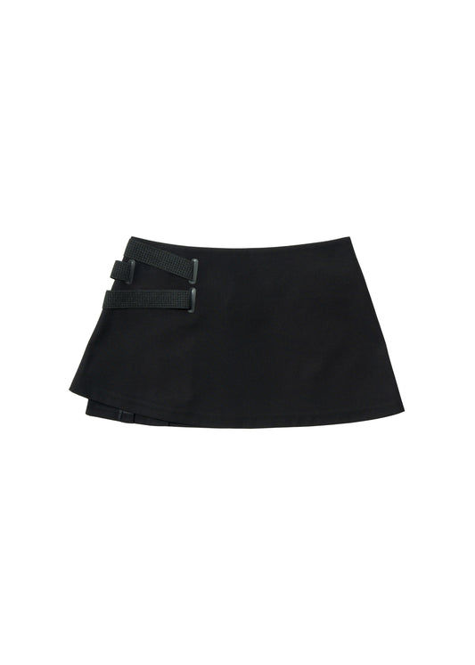 Pleated Wrap Skirt