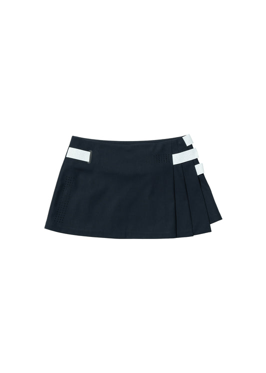 Pleated Wrap Skirt