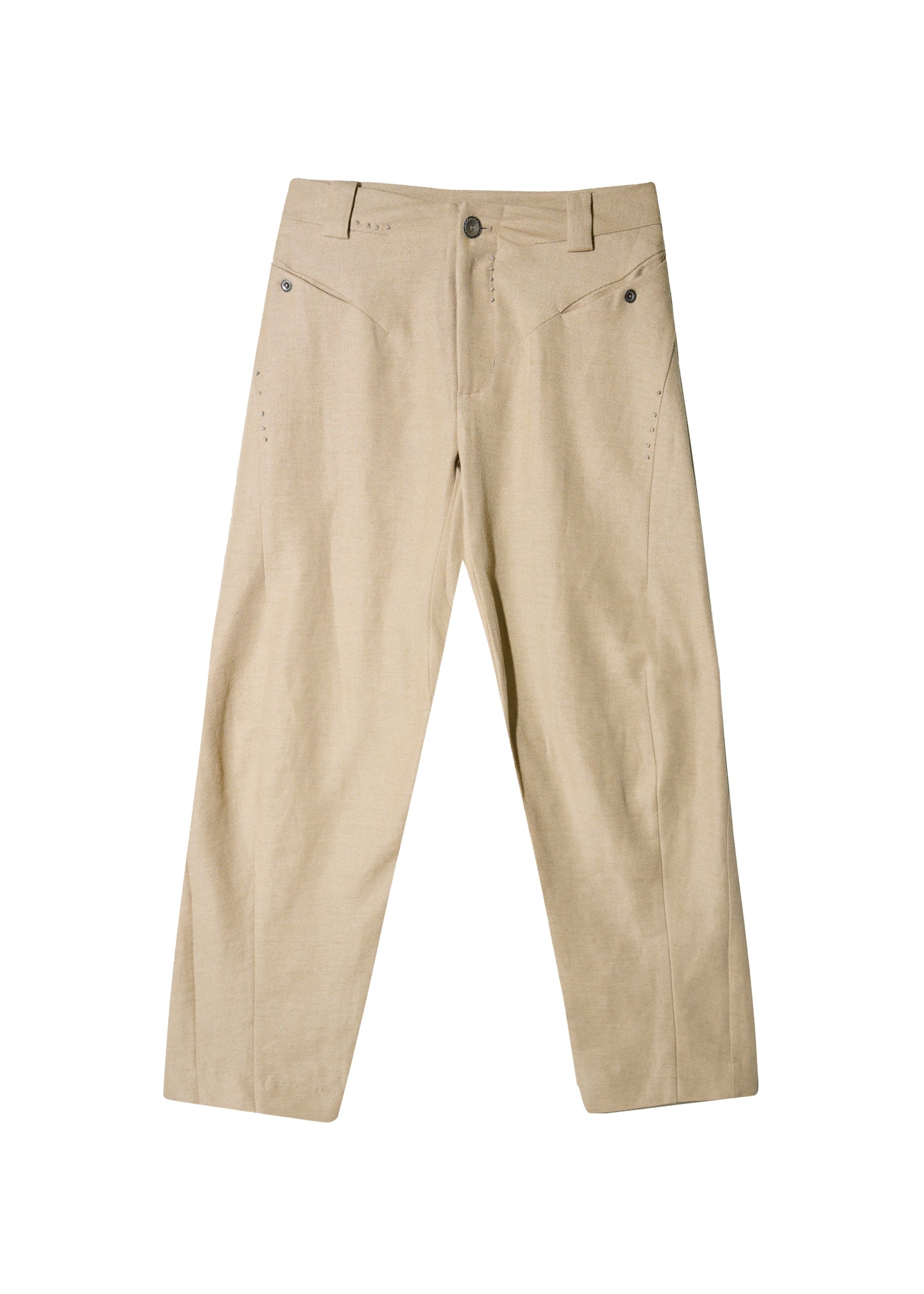 Bent Trouser w/ Silver Button