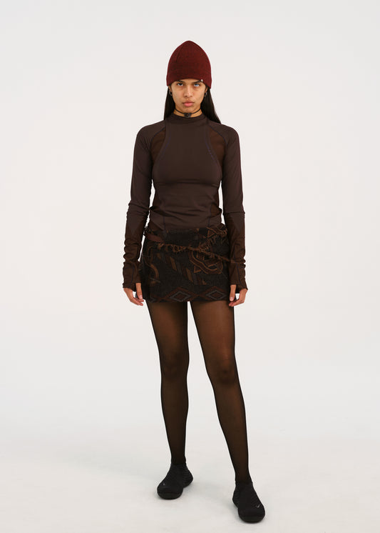 Cinched Pocket Skirt w/ Leather Belt