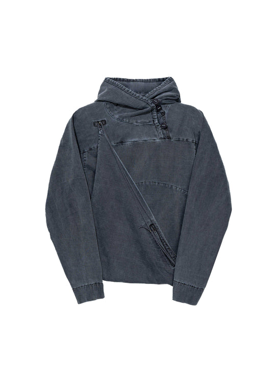Dyed Scarf Bag Hoodie