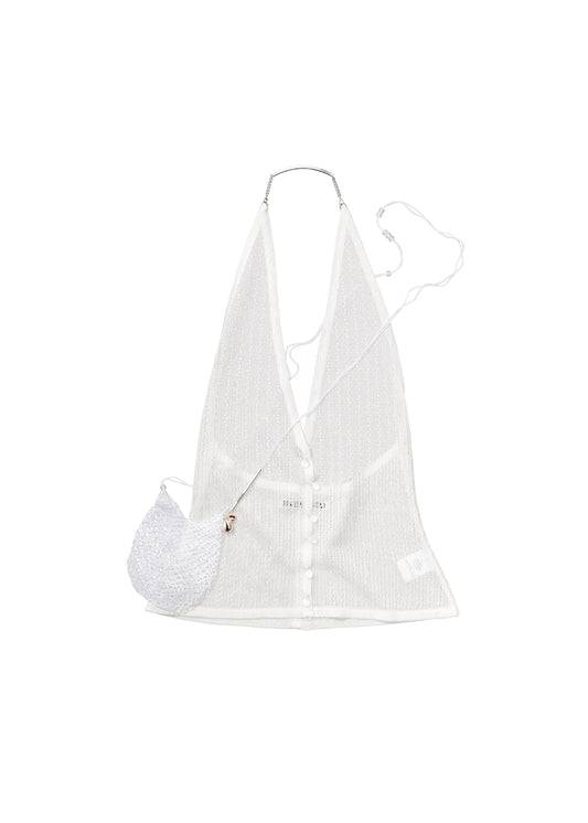Silk Knit Top w/ Mini Bag