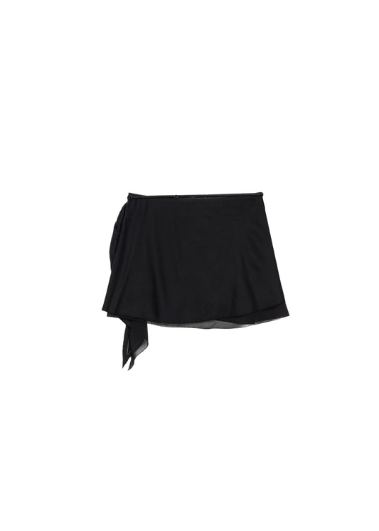 Tied Mini Skirt