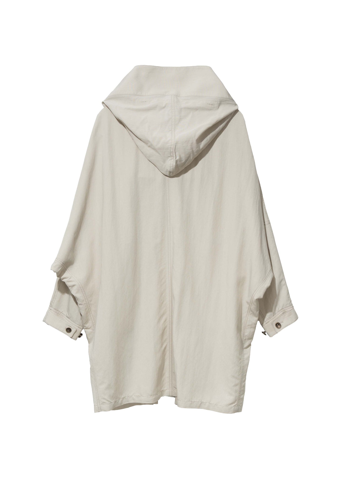 Hooded Coat w/ Graphic Muffler