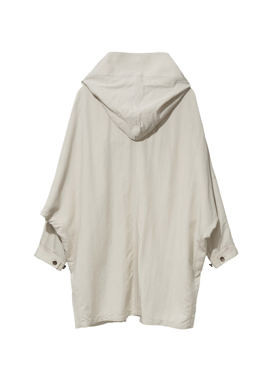 Hooded Coat w/ Graphic Muffler