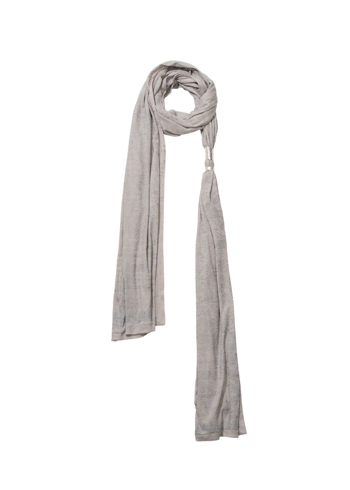 Hooded Coat w/ Graphic Muffler