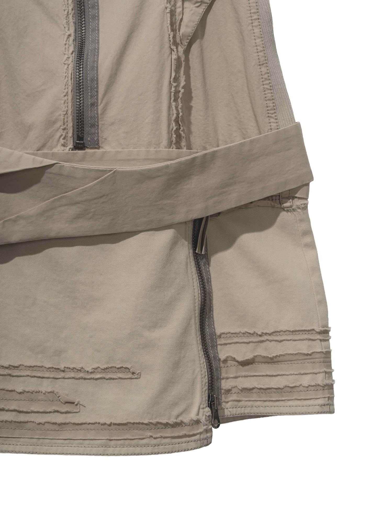 Sleeveless Moto Dress w/ Belt Bag